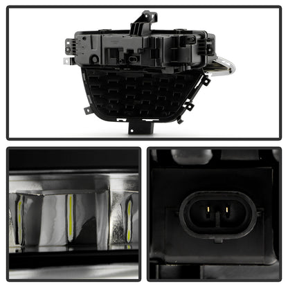 SPYDER 22-24 Jeep Grand Cherokee (2-Row) OEM LED Fog Lights w/Switch - Clear (FL-JGC22-LED-C) 9054211