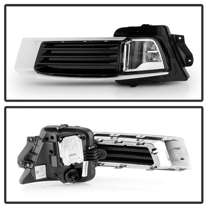 xTune 18-19 Cadillac XTS LED DRL Switch Back w/ Signal Fog Lights w/Cover Chrome FL-JH-CXTS13-LED-C 9946400