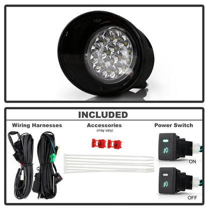 Spyder Nissan Titan 04-12/Nissan Armada 04-12 LED Fog Lights w/Switch Clear FL-LED-NT04-C 5015747