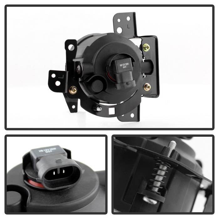 Spyder Mitsubishi Mirage 2014+ OEM Fog Lights w/Switch Clear FL-MM2014-C 5077769