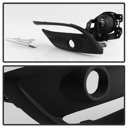 Spyder 17-18 Mazda 3 OEM Style Full LED Fog Light w/Switch - Clear (FL-MM32017-LED-C) 9043192