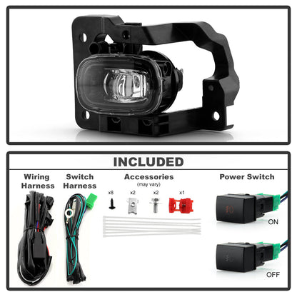 SPYDER 23-24 Nissan Pathfinder OEM Full LED Fog Lights w/Switch (FL-NF22-LED-C) 9054266
