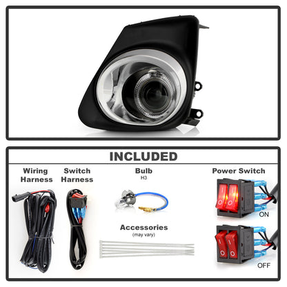 Spyder Toyota Corolla 11-13 Halo Projector Fog Lights w/Switch Clear FL-P-TCO2011-HL 5038555