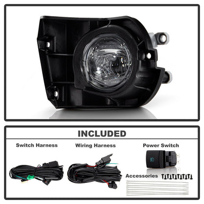 SPYDER 20-23 Toyota Corolla Cross OEM Full LED Fog Light w/ Switch - Clear (FL-TCOC20-LED-C) 9051340