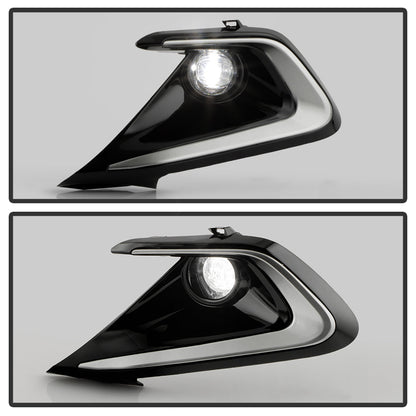 SPYDER 23-24 Toyota Corolla Hatchback OEM Full Fog Lights w/Switch - Clear (FL-TCOC2023-HB-LED-C) 9054280