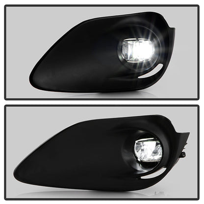 Spyder Toyota Prius C 2018 OEM Style LED Fog Lights w/OEM Fit Switch - Clear 5086358