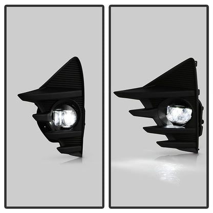 Spyder Toyota Prius C 2019 OEM Style LED Fog Lights w/OEM Fit Switch - Clear 5086365