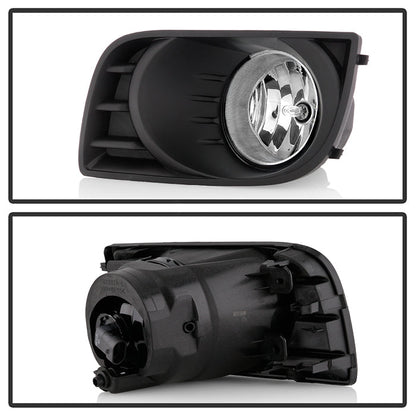 Spyder Toyota Sequoia 08-16 OEM Style Fog Lights w/OEM Fit Switch - Fog Bulbs-4145(Included) - Clear 5087133