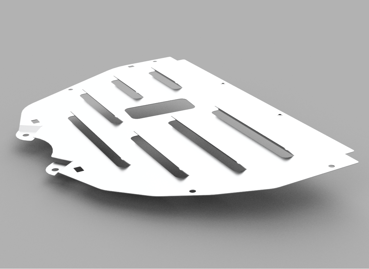 PrivateLabelMfg Vented Engine Splash Guard Plate - 23+ Civic Type R FL5 Integra Type S DE5
