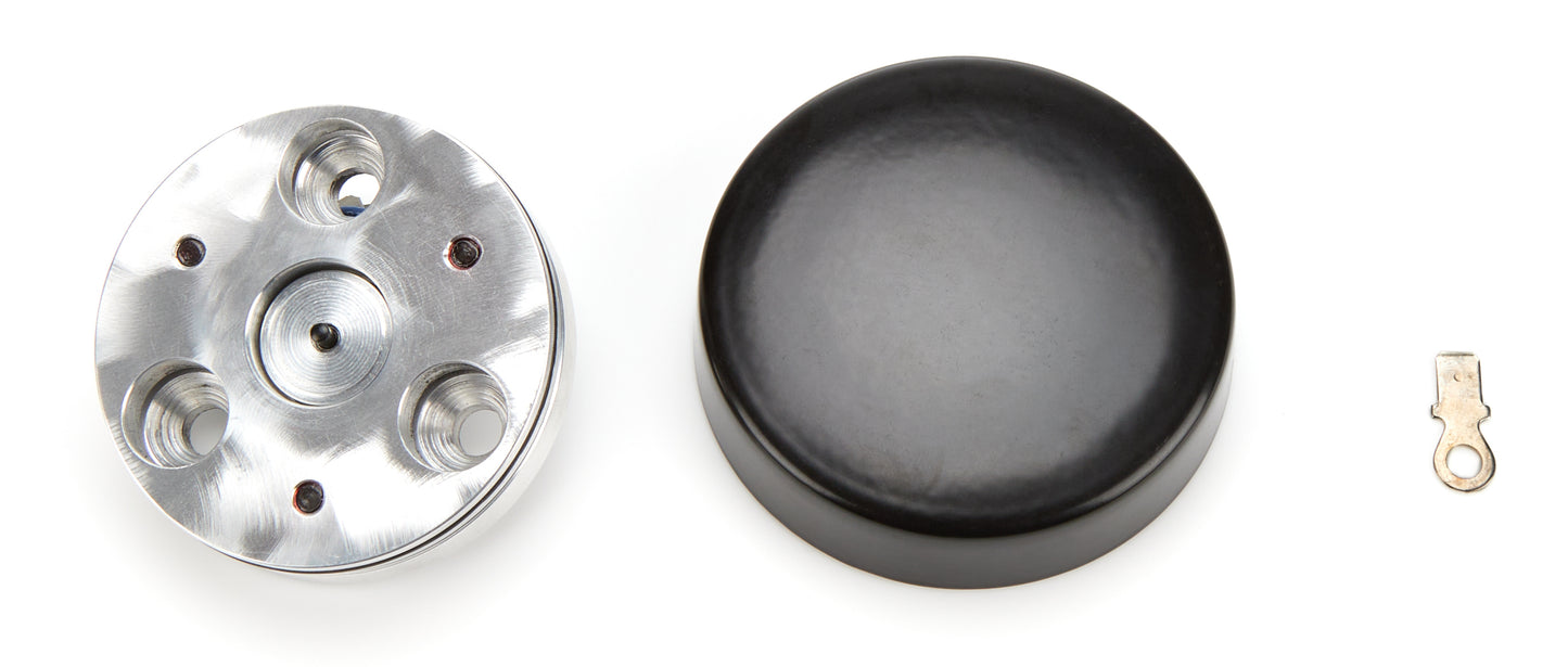 Flaming River Horn Button 3 Bolt Mill Black Steering Wheels and Components Horn Buttons main image