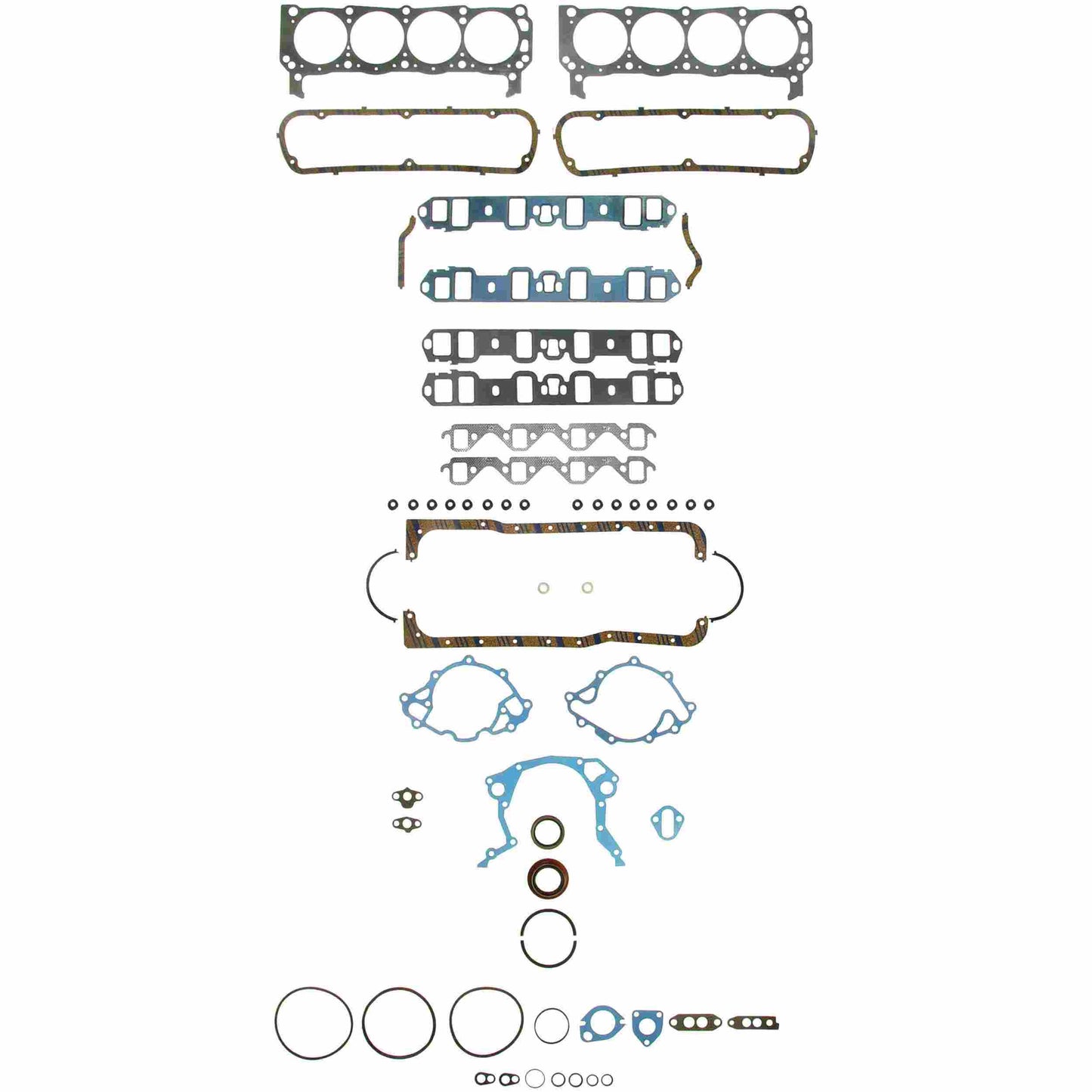 FelPro Full Set Ford V8 62-82; Full Gasket Set
