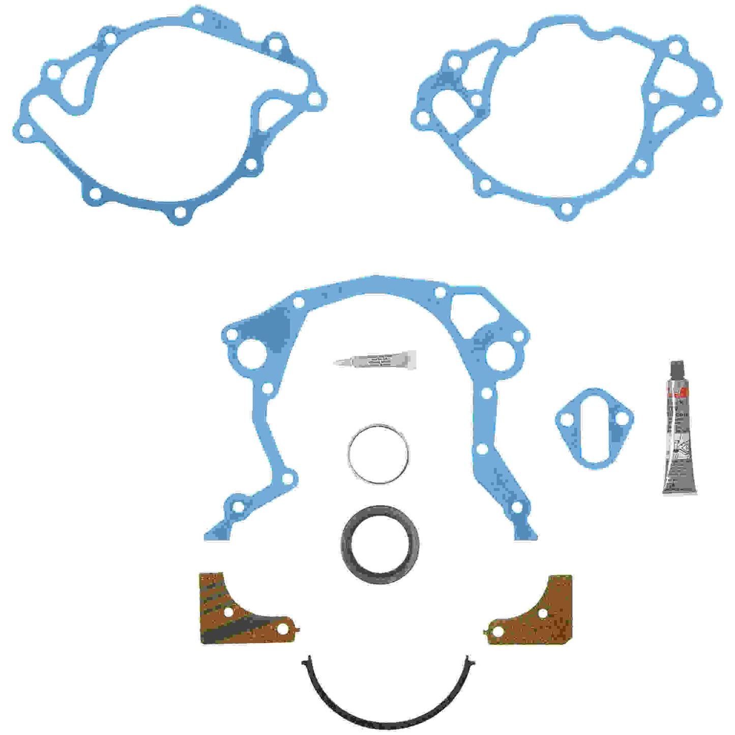 FEL-PRO Timing Cover Gasket Set w/Sleeve SBF 221-351W FELTCS45168