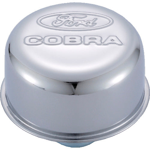 Ford Racing Chrome Breather Cap w/ Ford Cobra Logo 302-225