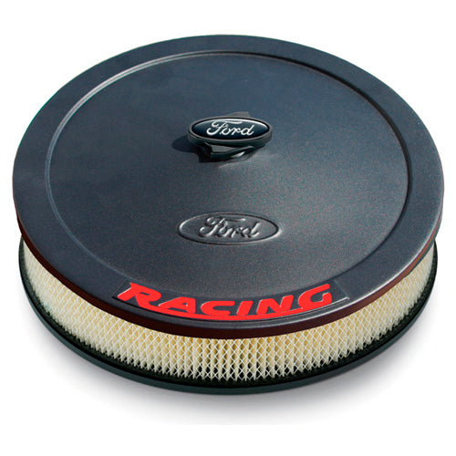 Ford Racing Air Cleaner Kit - Black Crinkle Finish w/ Red Emblem 302-352