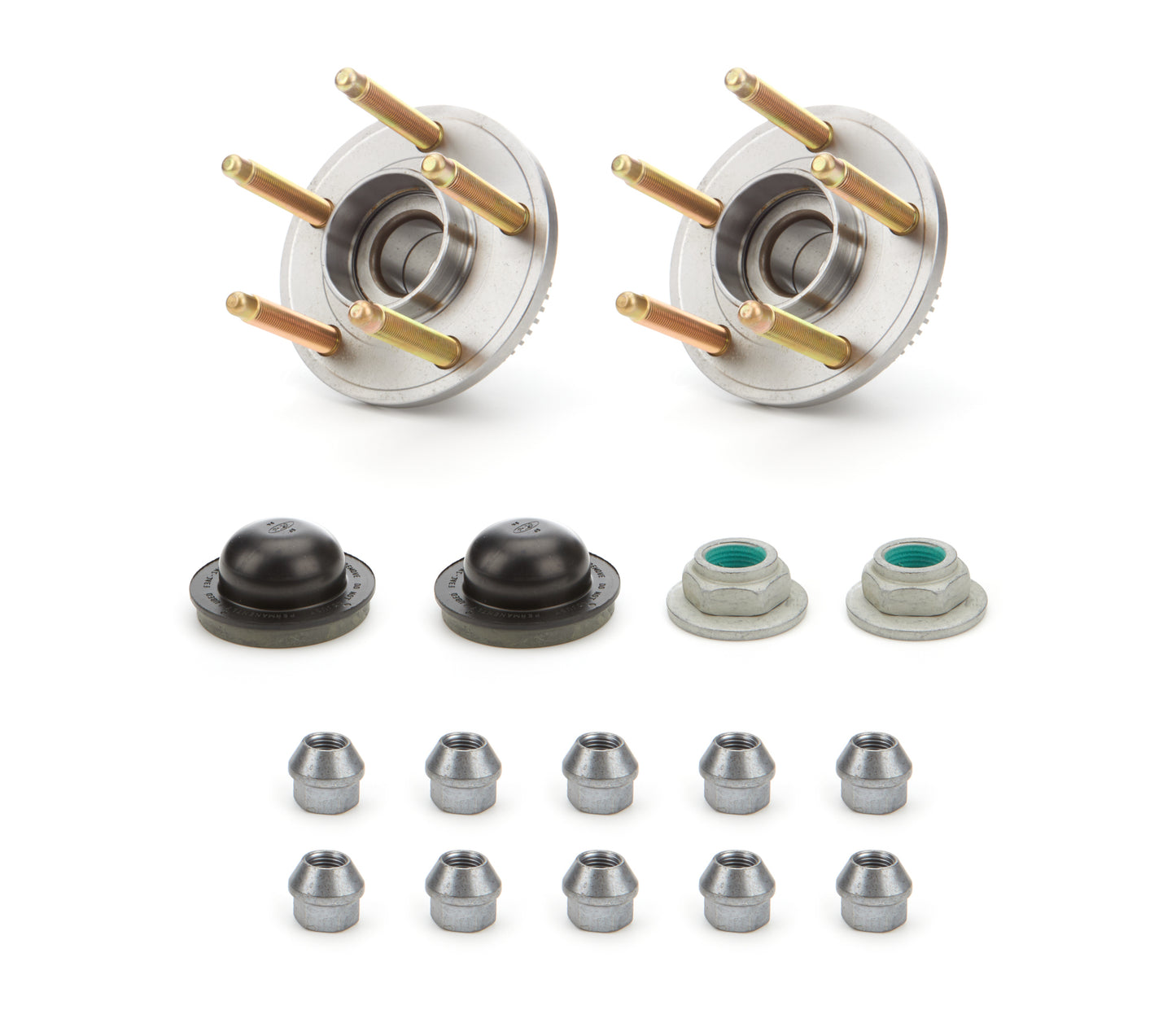 Ford Mustang Front Hud Kit 15-23 (Pair) w/ARP Studs Wheel Hubs, Bearings and Components Wheel Bearing Hub Assemblies main image