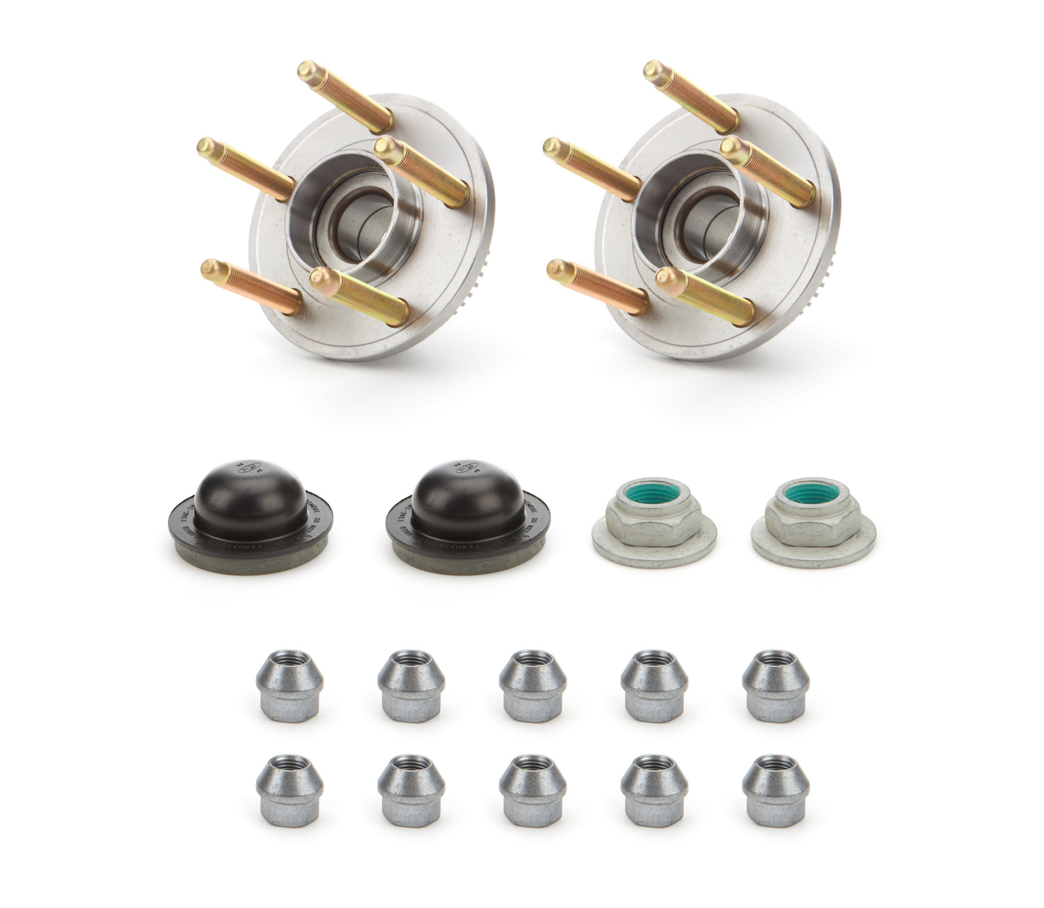 Ford Mustang Front Hud Kit 15-23 (Pair) w/ARP Studs Wheel Hubs, Bearings and Components Wheel Bearing Hub Assemblies main image