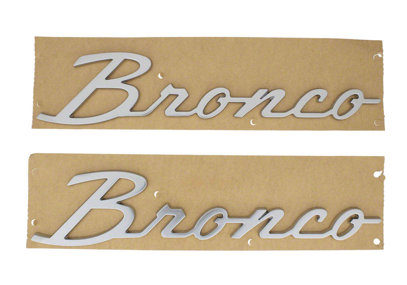 FORD Bronco Script Emblem Kit -Silver Exterior Components Decals and Moldings main image