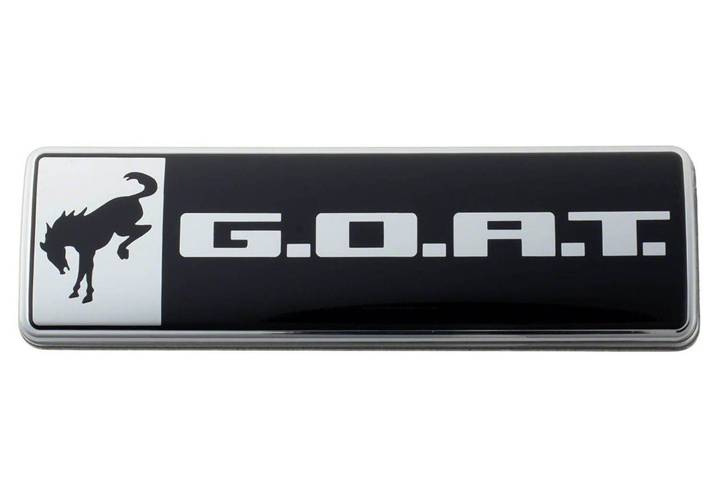 FORD Bronco/Bronco Sport G.OA.T. Badge Black/Chrm Exterior Components Decals and Moldings main image