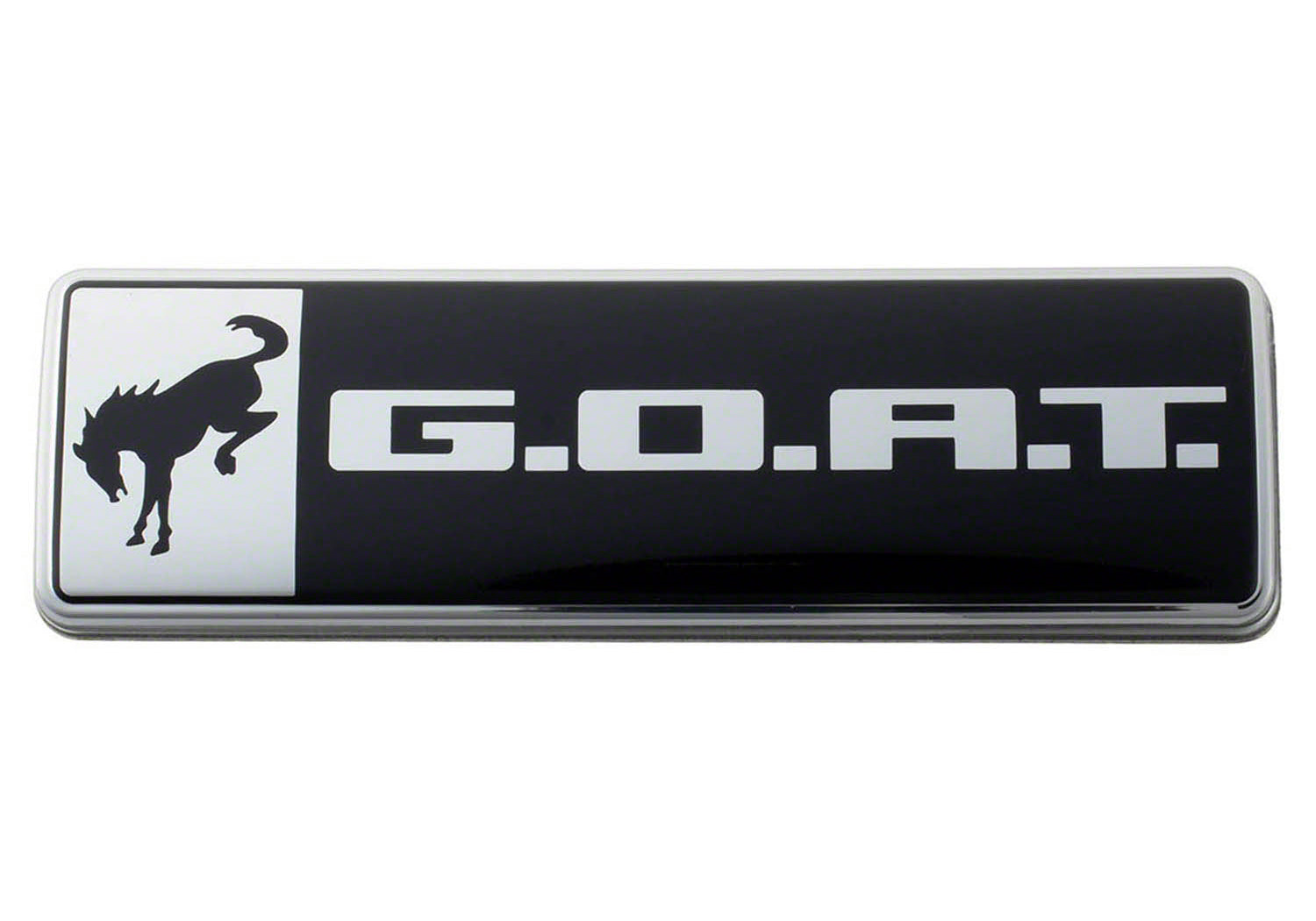 FORD Bronco/Bronco Sport G.OA.T. Badge Black/Chrm Exterior Components Decals and Moldings main image
