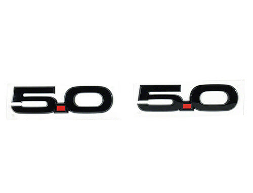 FORD 15-23 Mustang 5.0L Fender Badges Black Exterior Components Decals and Moldings main image