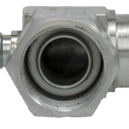 Four Seasons 90Â° Female O-Ring to Male Insert O-Ring with R12 Service Port, Steel, Adapter 12195
