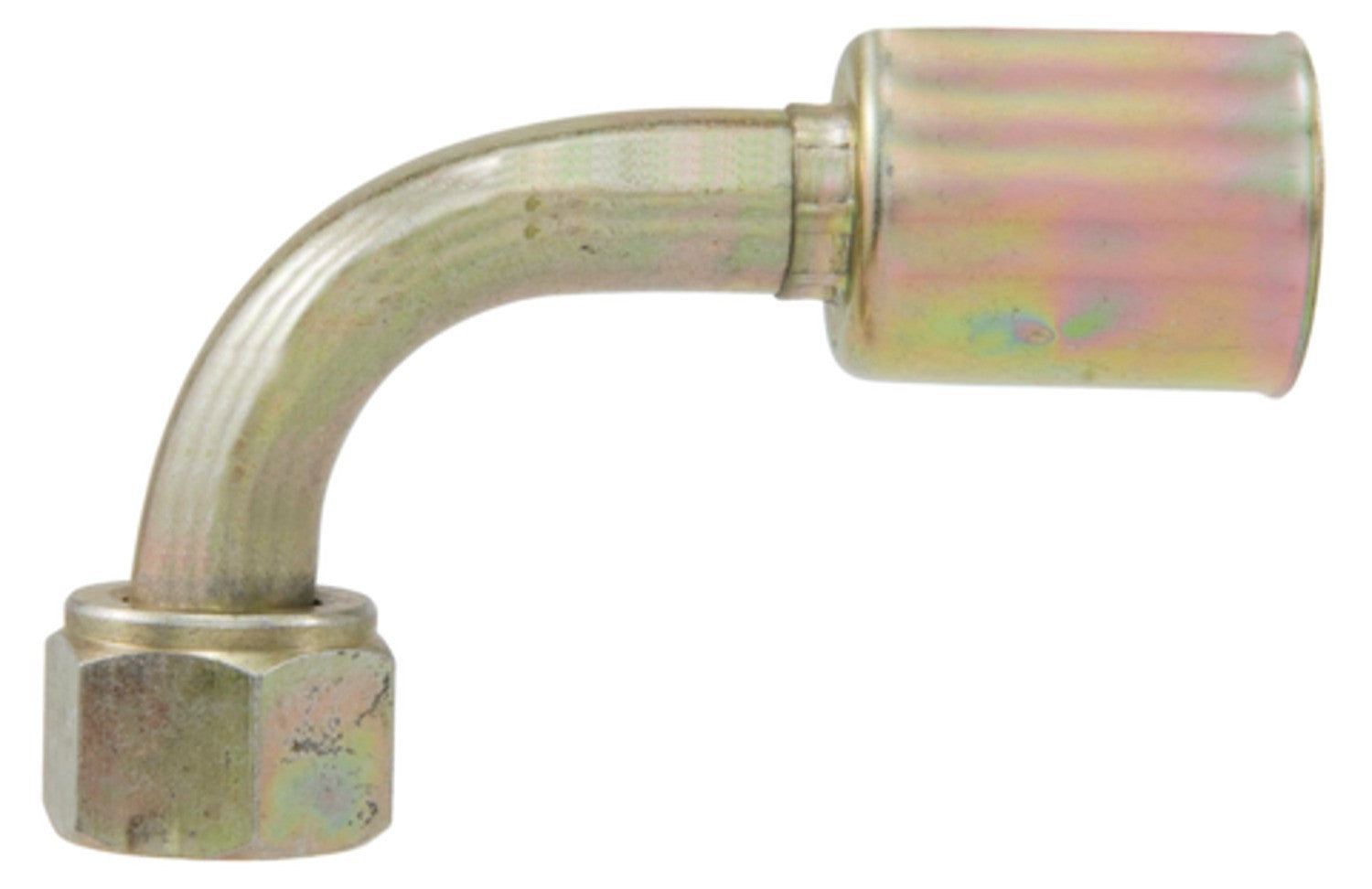 Four Seasons 90Â° Female O-Ring Long Pilot, Steel, Standard Diameter Beadlock A/C Fitting 14320