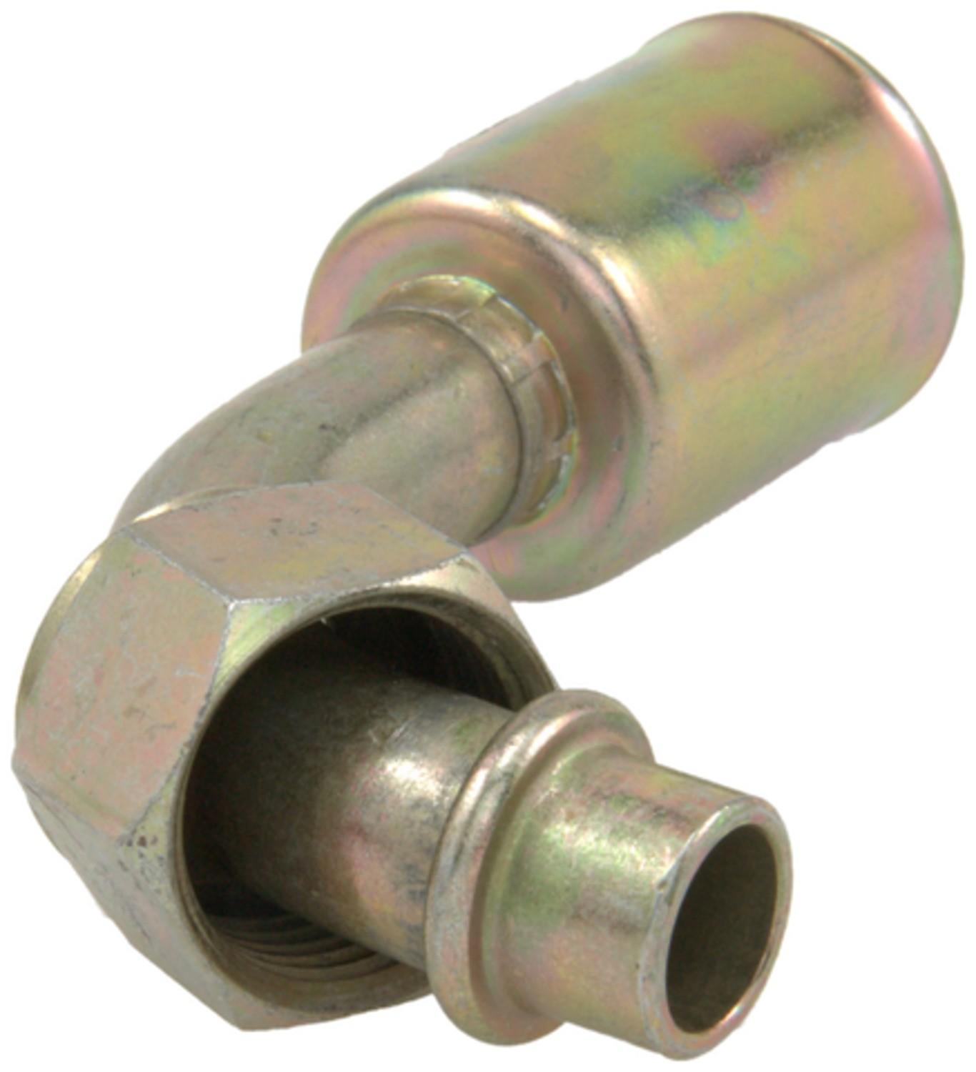 Four Seasons 90Â° Female O-Ring Long Pilot, Steel, Standard Diameter Beadlock A/C Fitting 14320