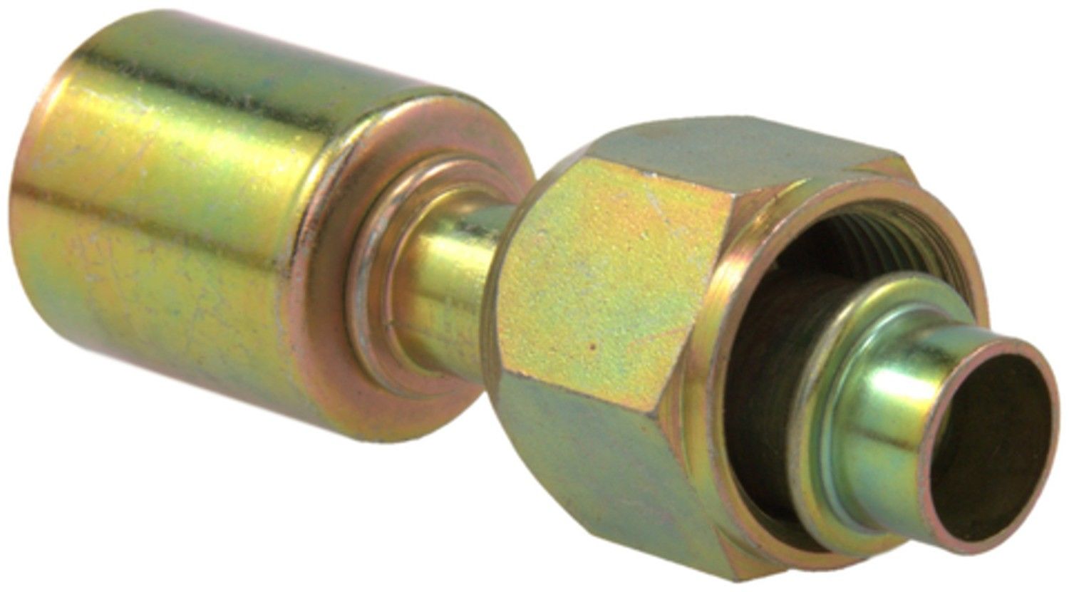 Four Seasons Straight Female O-Ring Long Pilot, Steel, Standard Diameter Beadlock A/C Fitting 14412