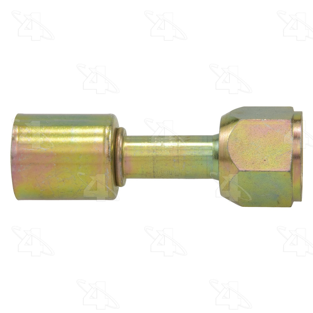 Four Seasons Straight Female O-Ring Long Pilot, Steel, Standard Diameter Beadlock A/C Fitting 14412