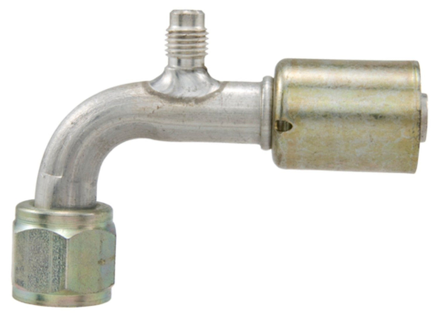 Four Seasons 90ï¿½ Female Standard O-Ring A/C Fitting w/ R12 Service Port 14920