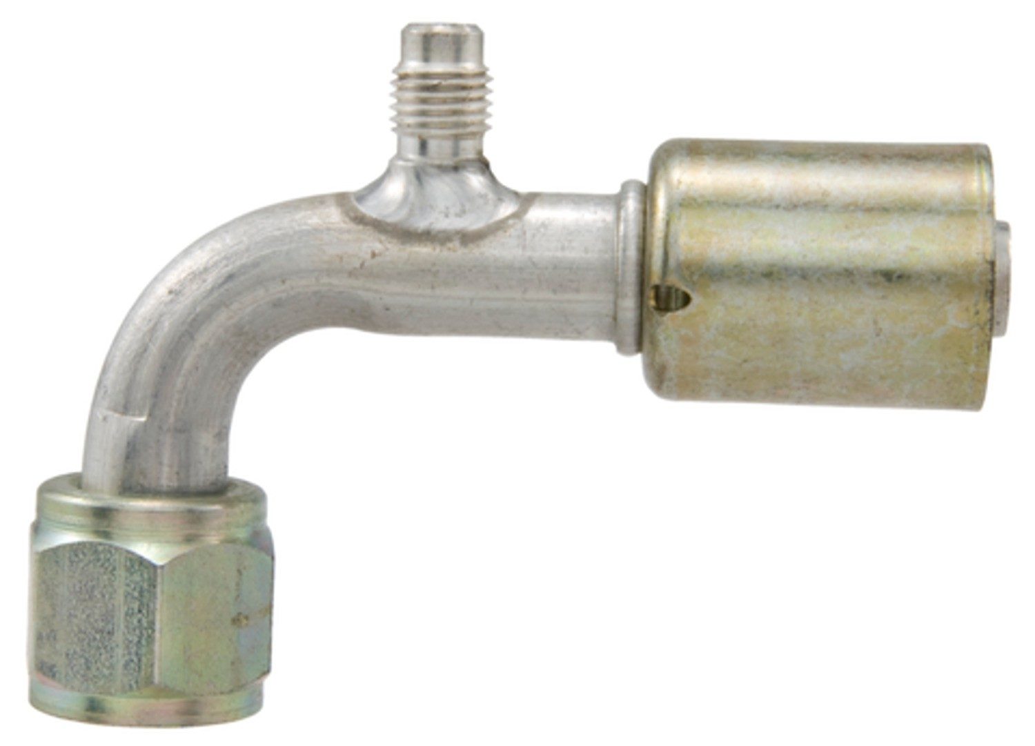 Four Seasons 90ï¿½ Female Standard O-Ring A/C Fitting w/ R12 Service Port 14920