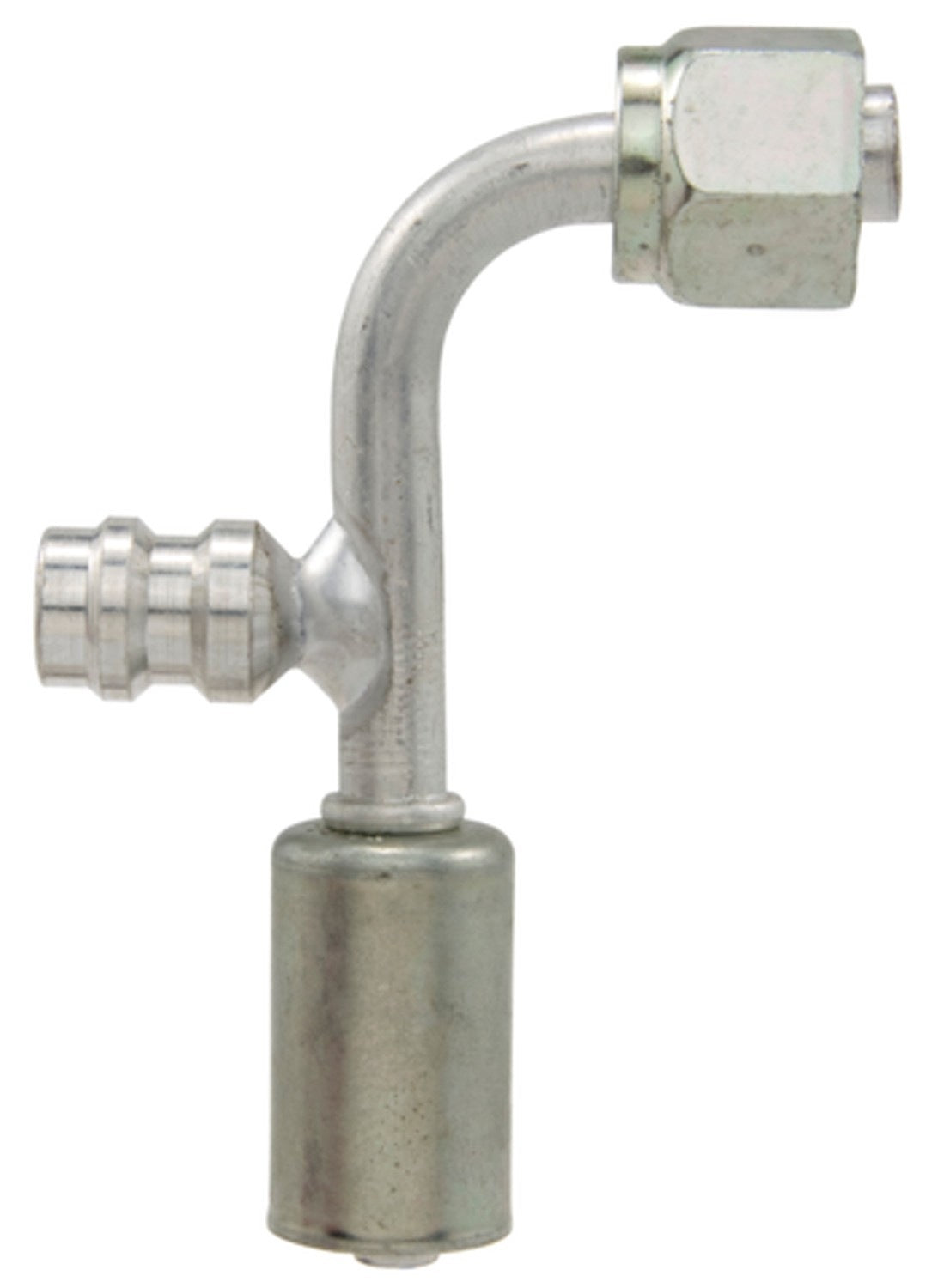 Four Seasons 90ï¿½ Female Standard O-Ring A/C Fitting w/ R134a Service Port 14937