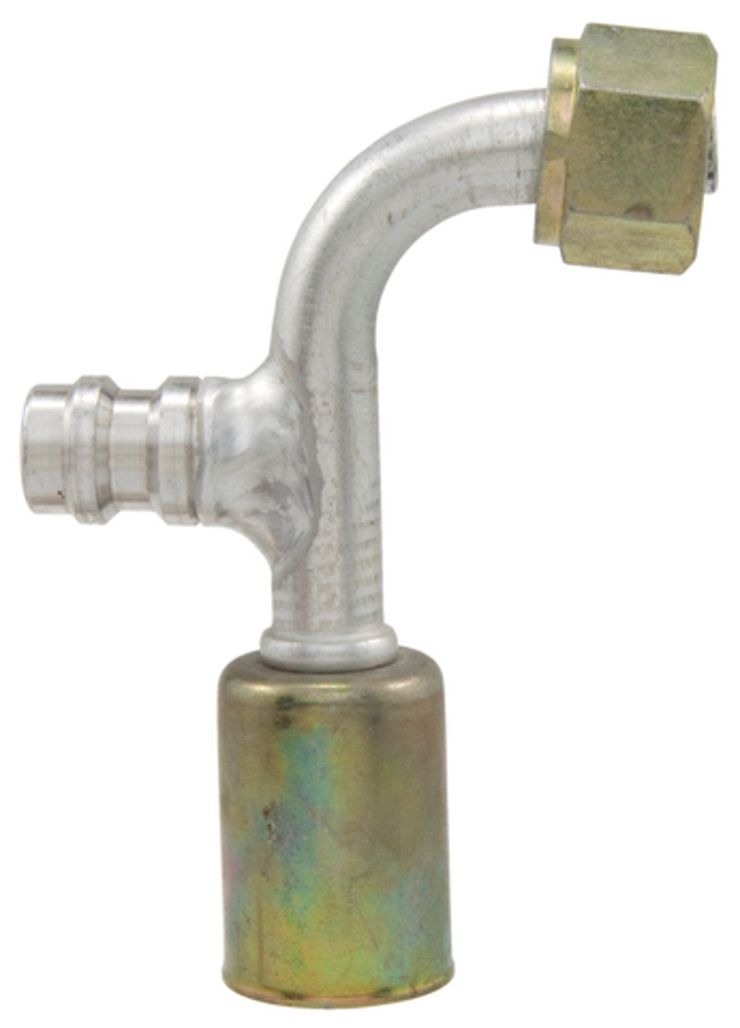 Four Seasons 90ï¿½ Female Standard O-Ring A/C Fitting w/ R134a Service Port 14938