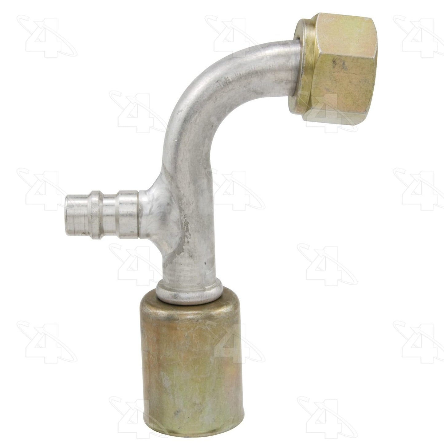 Four Seasons 90ï¿½ Female Standard O-Ring A/C Fitting w/ R134a Service Port 14940