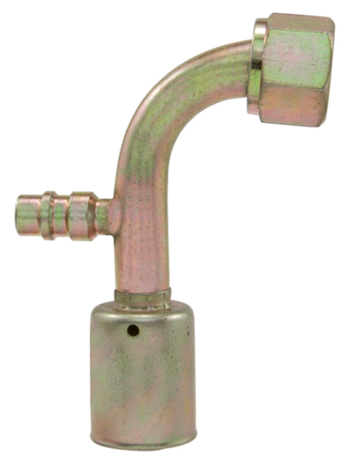 Four Seasons 90ï¿½ Female Standard O-Ring A/C Fitting w/ R134a Service Port 14960