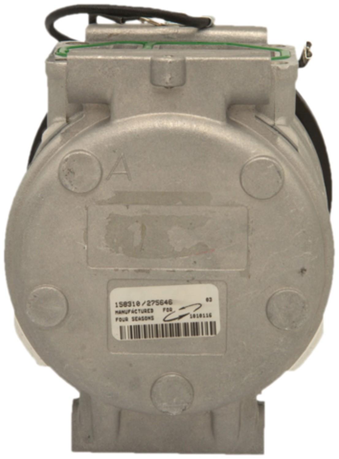 Four Seasons New Nippondenso 10PA15C Compressor w/ Clutch  top view frsport 158310