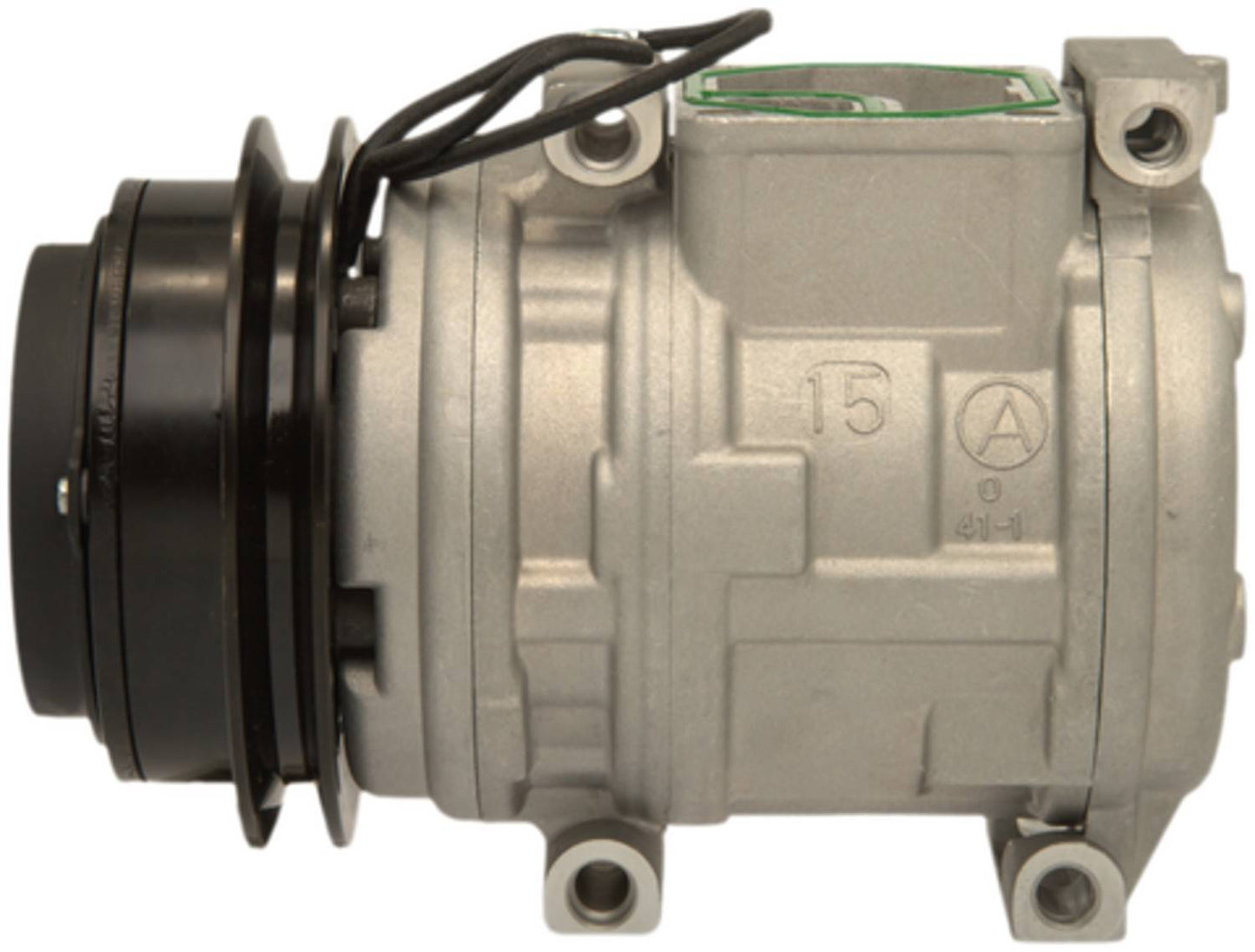 Four Seasons New Nippondenso 10PA15C Compressor w/ Clutch  top view frsport 158310
