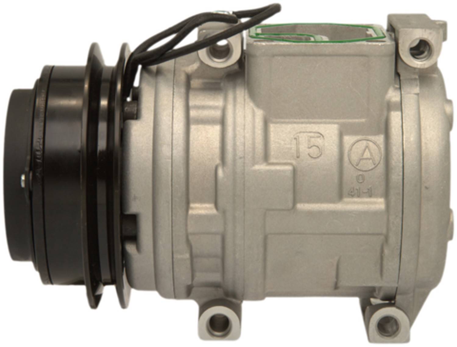 Four Seasons New Nippondenso 10PA15C Compressor w/ Clutch  top view frsport 158310