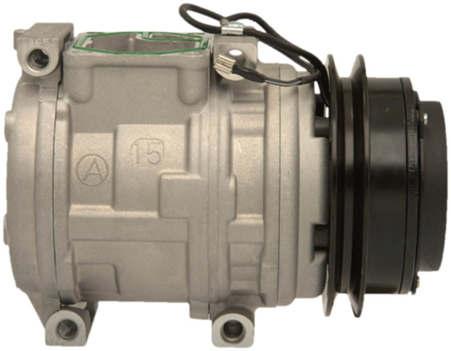 Four Seasons New Nippondenso 10PA15C Compressor w/ Clutch  top view frsport 158310