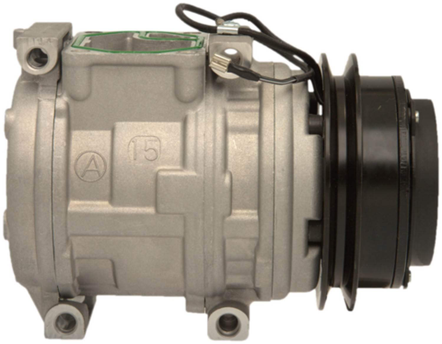 Four Seasons New Nippondenso 10PA15C Compressor w/ Clutch  top view frsport 158310