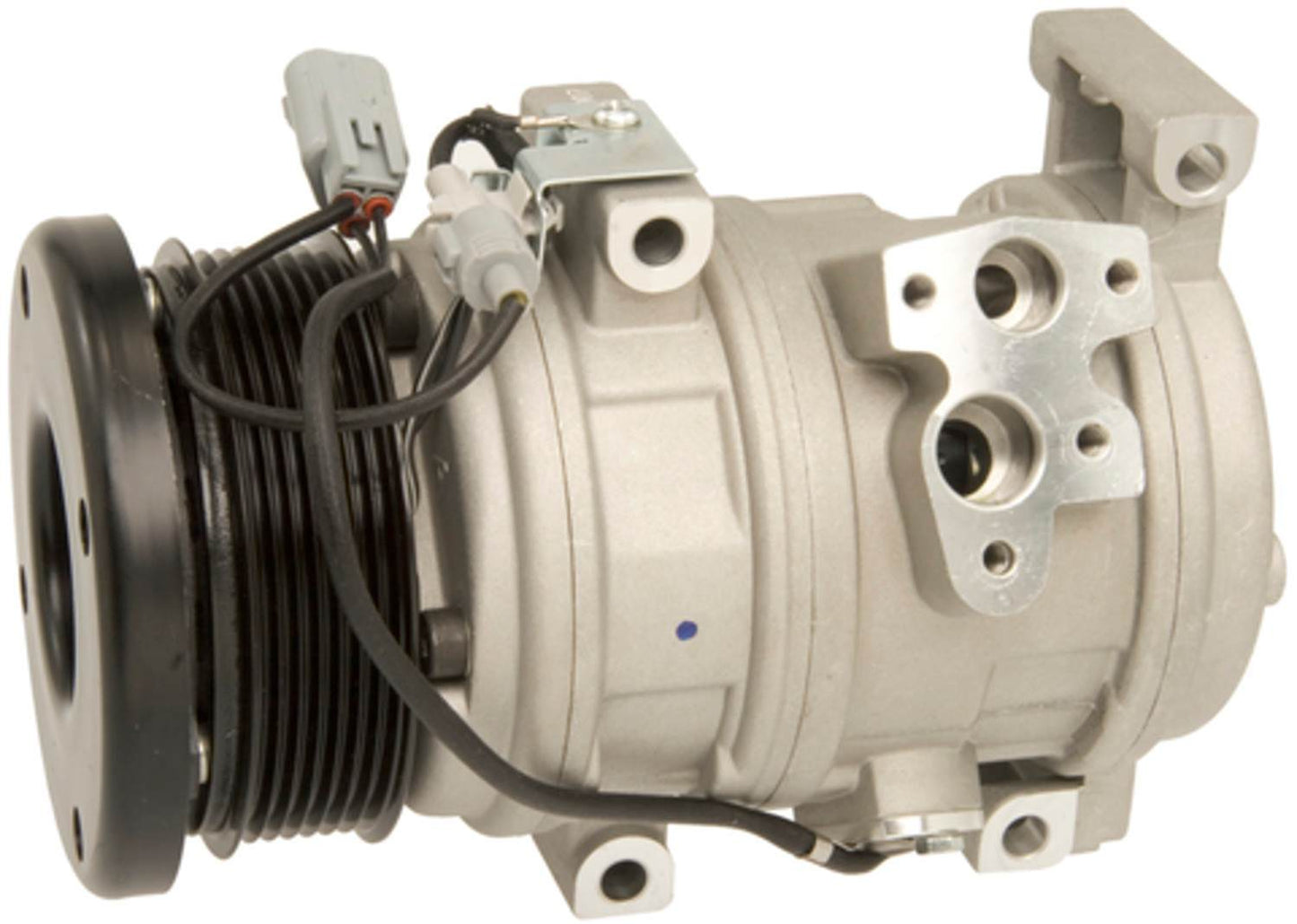 Four Seasons New Nippondenso 10S17C Compressor w/ Clutch  top view frsport 158324