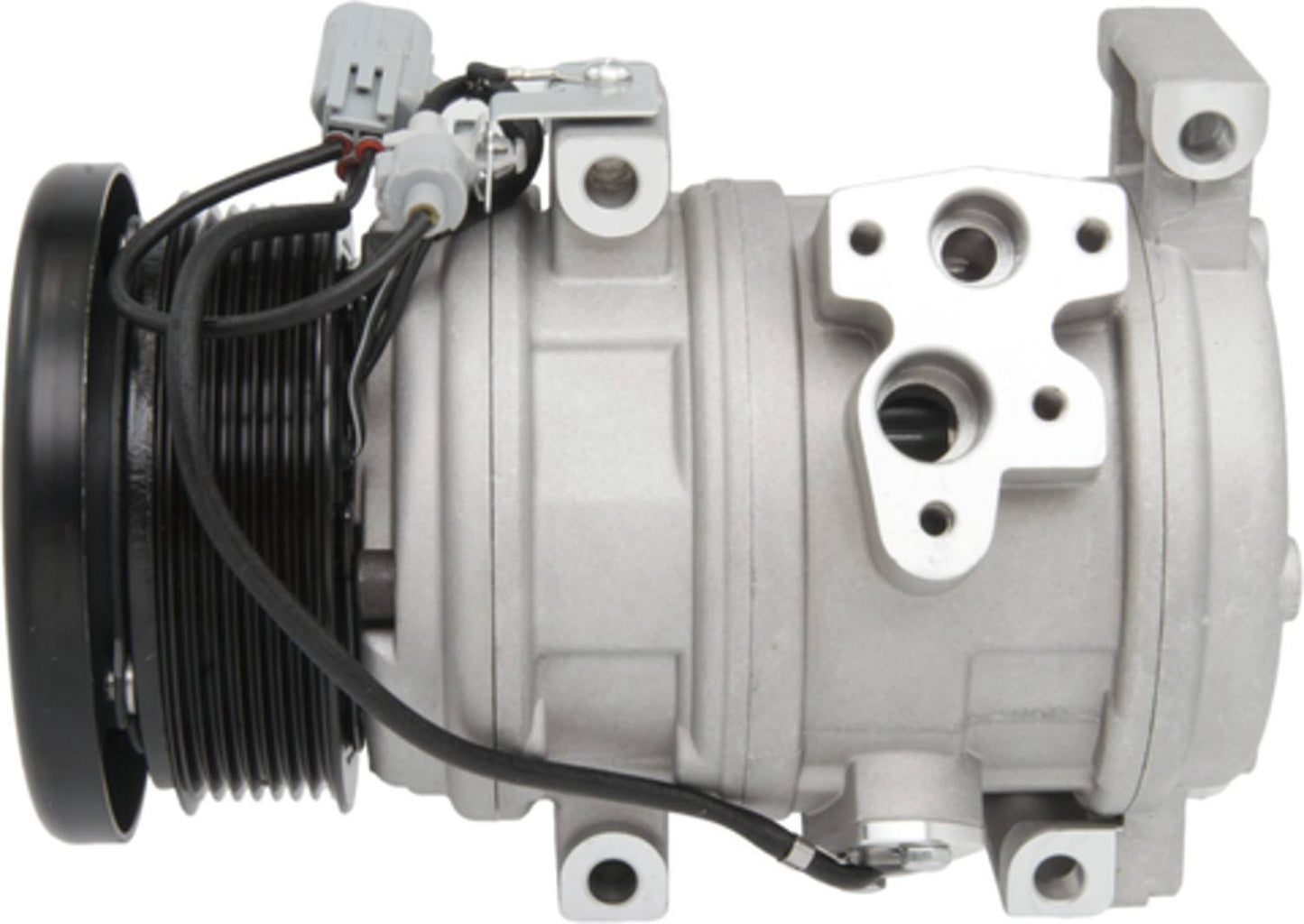 Four Seasons New Nippondenso 10S17C Compressor w/ Clutch  top view frsport 158324