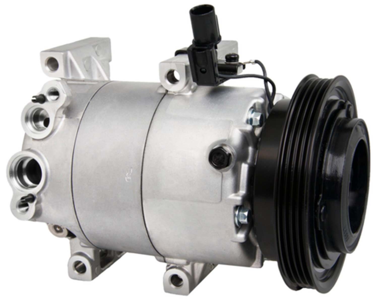 Four Seasons New Halla HCC-VS12 Compressor w/ Clutch  top view frsport 158370