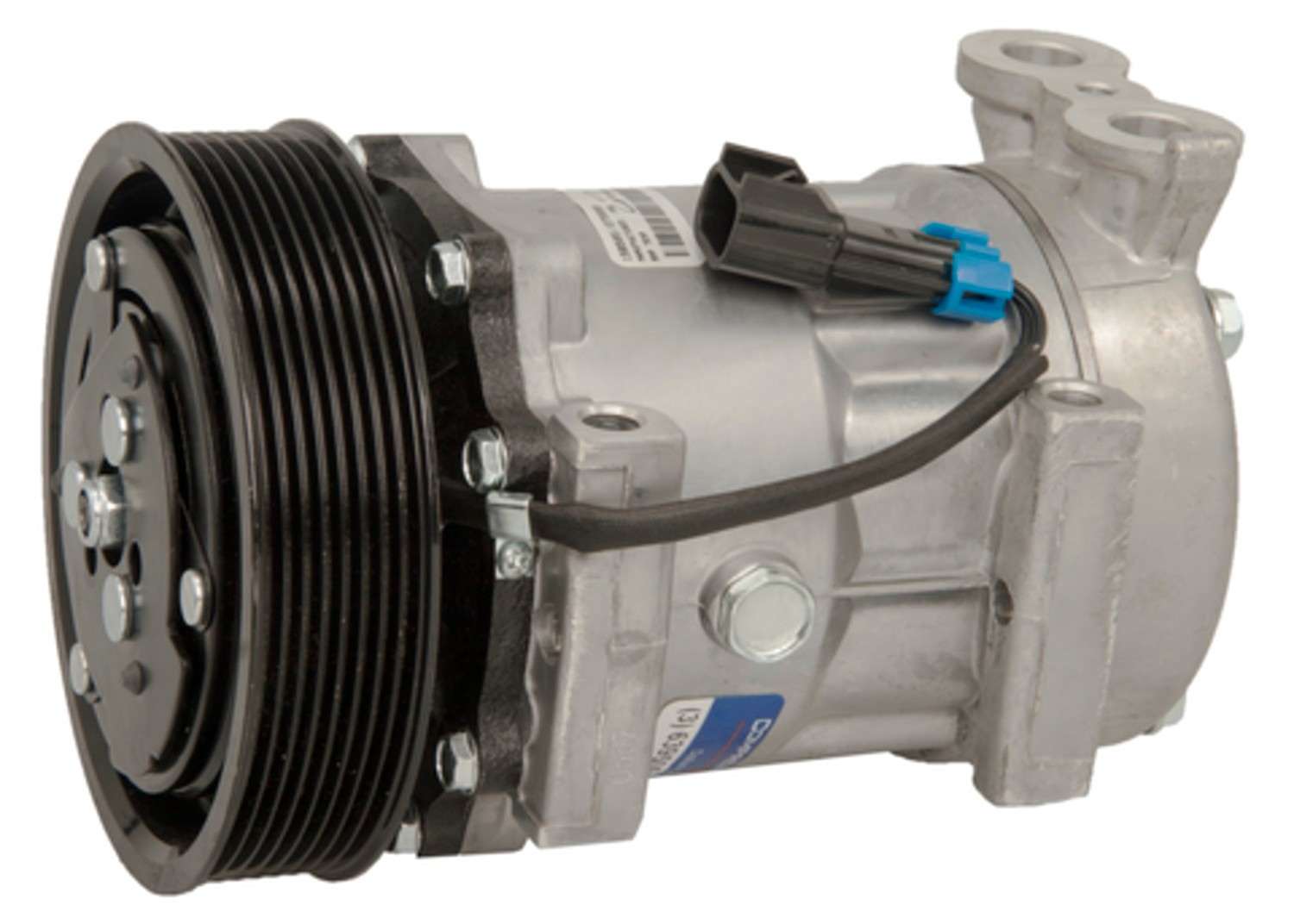 Four Seasons New Sanden/Sankyo SD7H15 Compressor w/ Clutch  top view frsport 158505
