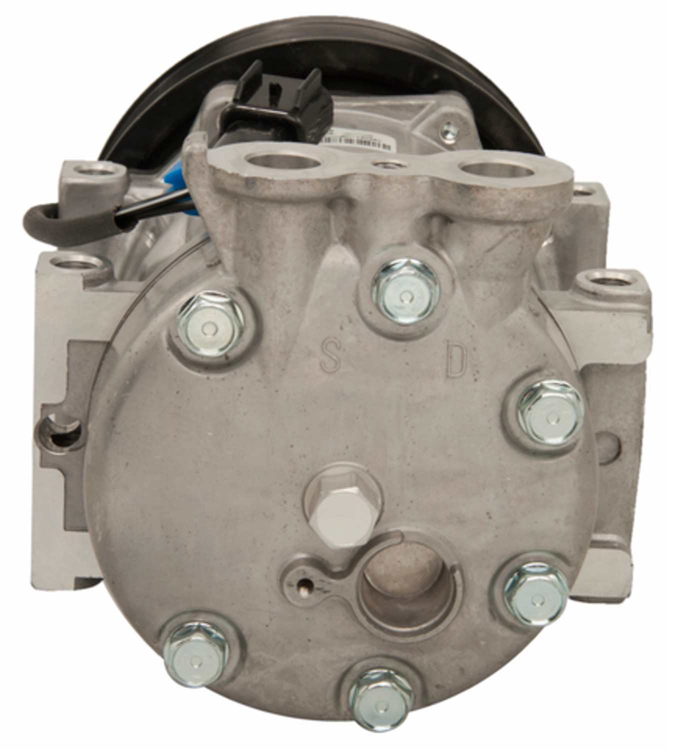 Four Seasons New Sanden/Sankyo SD7H15 Compressor w/ Clutch  top view frsport 158505