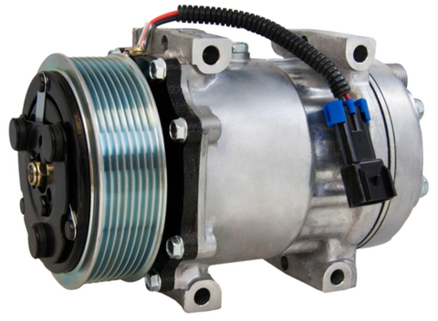 Four Seasons New Sanden/Sankyo SD7H15 Compressor w/ Clutch  top view frsport 158571