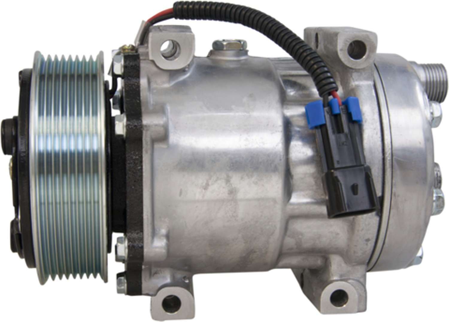 Four Seasons New Sanden/Sankyo SD7H15 Compressor w/ Clutch  top view frsport 158571