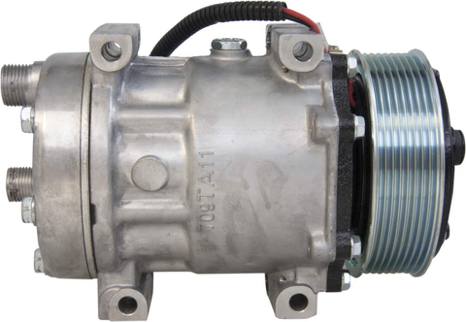 Four Seasons New Sanden/Sankyo SD7H15 Compressor w/ Clutch  top view frsport 158571