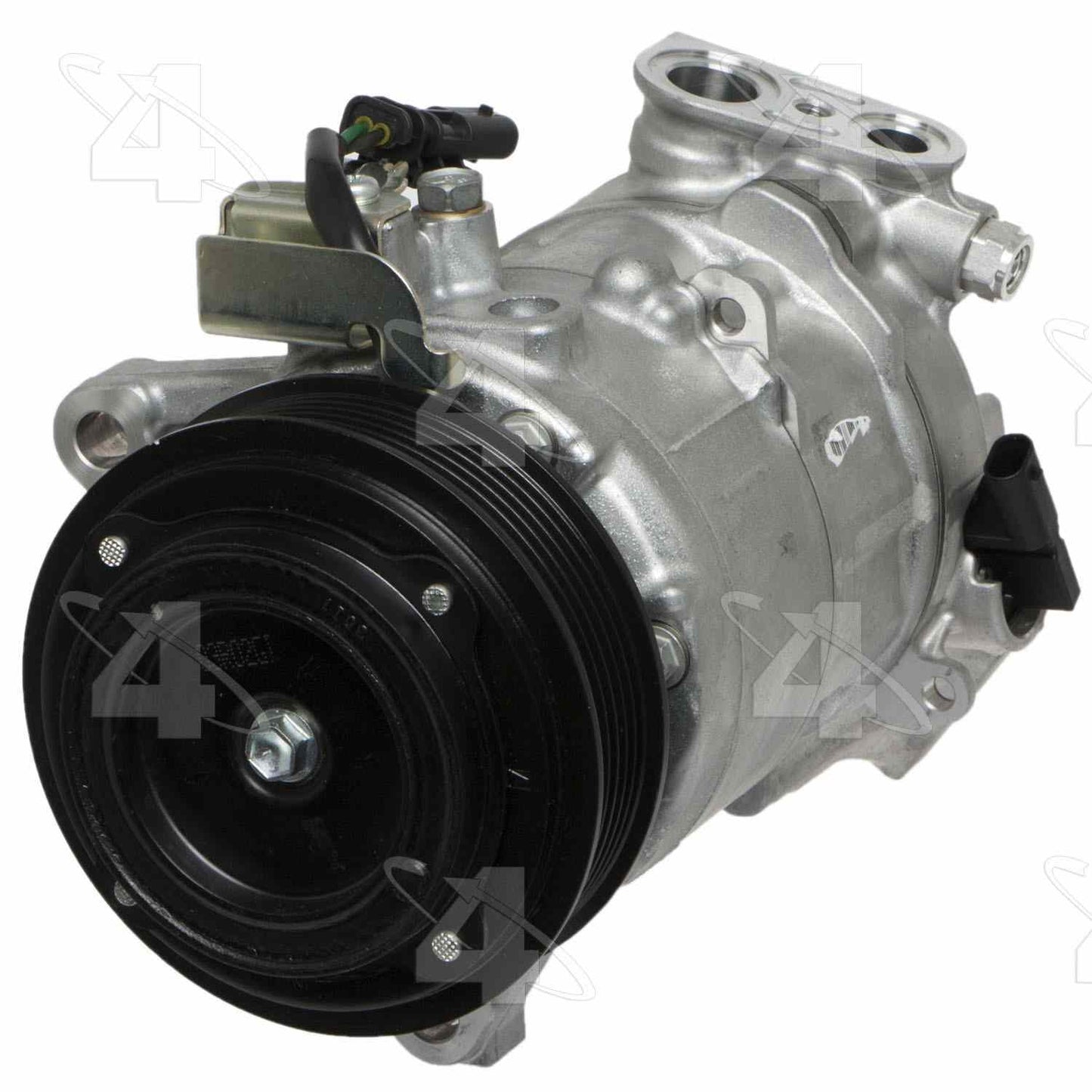 Four Seasons New Nippondenso 6SAS14H Compressor w/ Clutch  top view frsport 168314