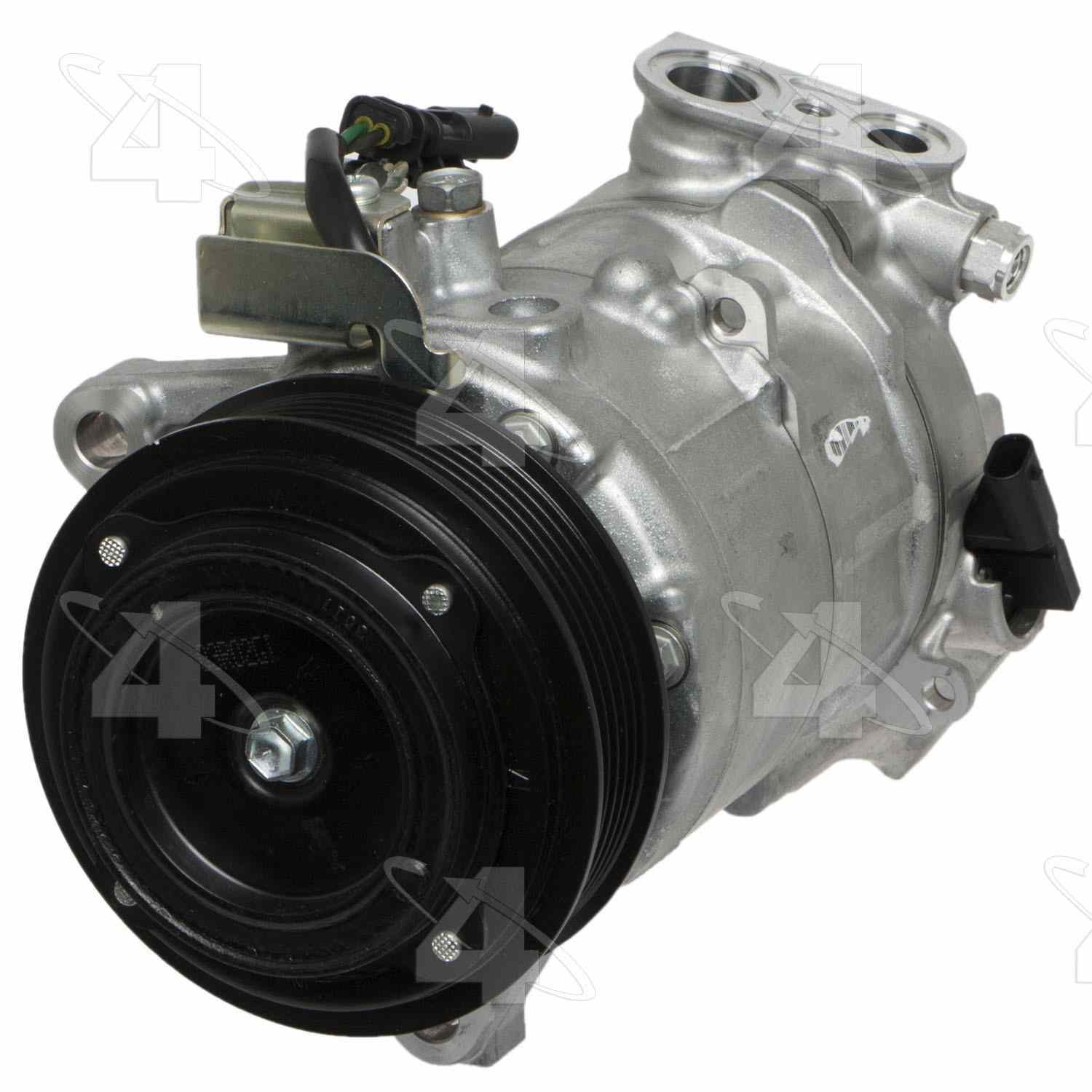 Four Seasons New Nippondenso 6SAS14H Compressor w/ Clutch  top view frsport 168314